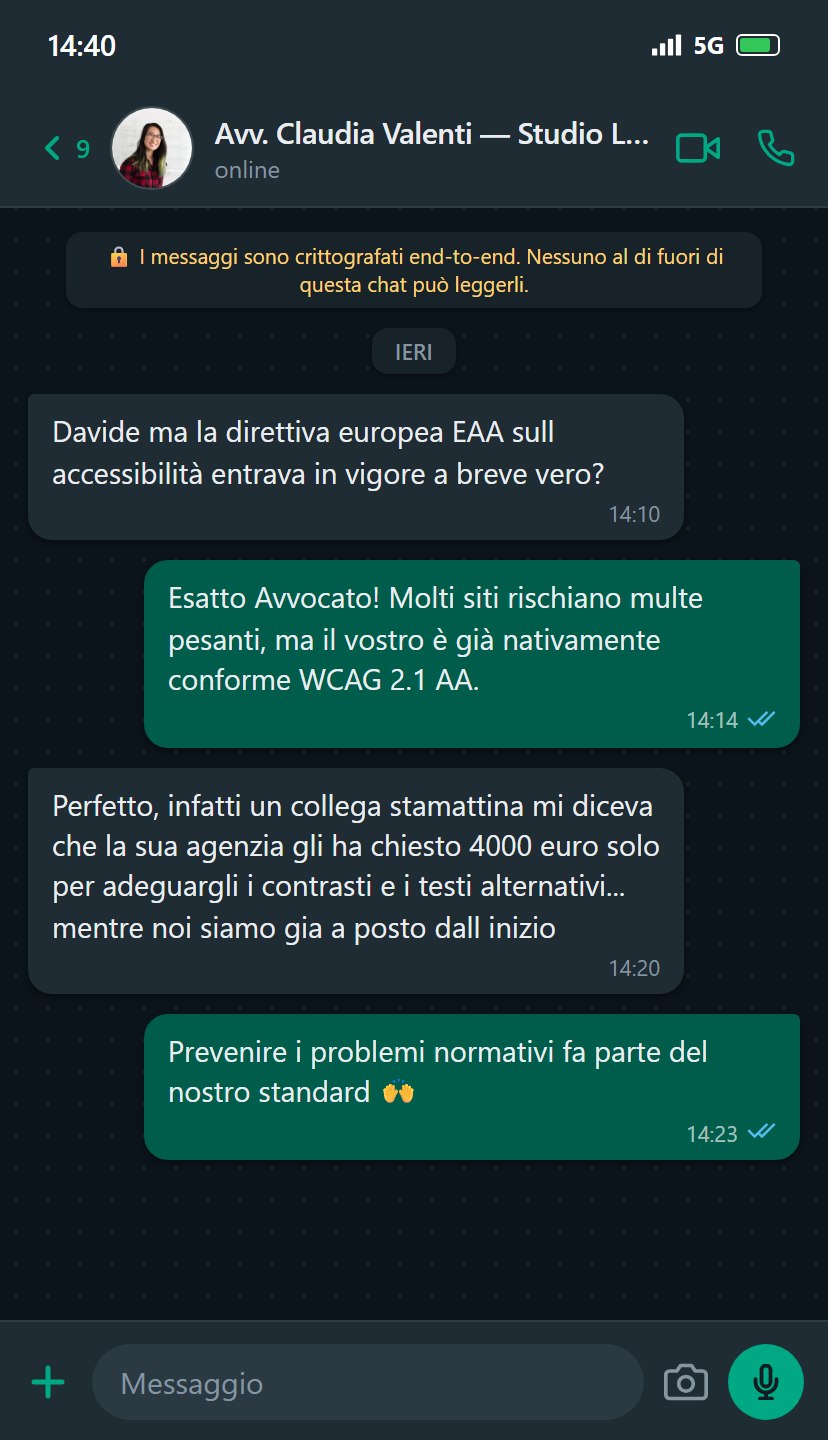 Testimonianza Avv. Claudia Valenti - Studio Legale